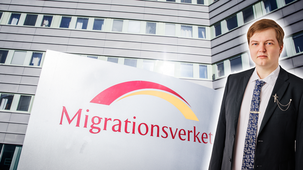 ”På flykt från Islamiska staten? Tala med Mohammed, han blir din handläggare”. Foto: Adam Wrafter/SvD/TT