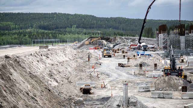 Det nya stålverket ska producera fossilfritt stål. Foto: Pontus Lundahl / TT
