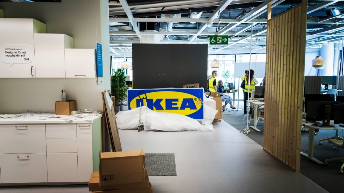 Ikea drar ner på sin verksamhet i Ryssland och Belarus. Foto: Stina Stjernkvist/SvD/TT