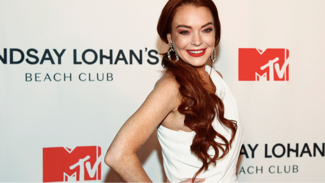 Lindsay Lohan firade födelsedag som nygift. Foto: Andy Kropa/AP/TT