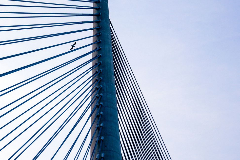 Arkivbild på en annan snedkabelbro. Darko Vojinovic/AP/TT