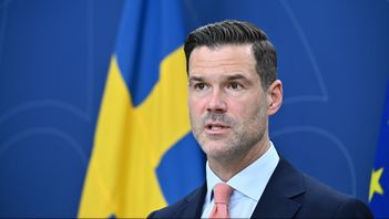 Migrationsminister Johan Forssell (M). Foto: Anders Wiklund/TT