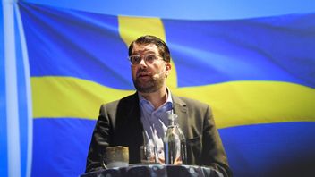 Sverigedemokraternas partiledare Jimmie Åkesson. Hans parti fortsätter vara lantbruksväljarnas förstaval. Foto: Oscar Olsson/TT