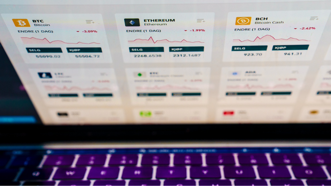 Genrebild. Ethereum handlas på olika plattformar och har nått 3000 dollar för första gången sedan början av året. Foto: Stian Lysberg Solum/NTB/TT 