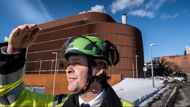 Sveriges enda koldioxidsug finns i Värtaverket i Stockholm. Foto: Magnus Hjalmarson Neideman/SvD/TT