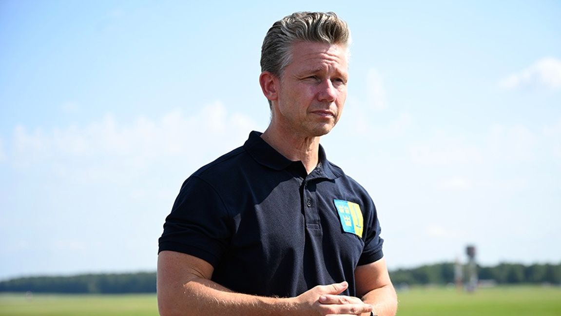 Försvarsminister Pål Jonson (M). Foto: Henrik Montgomery/TT