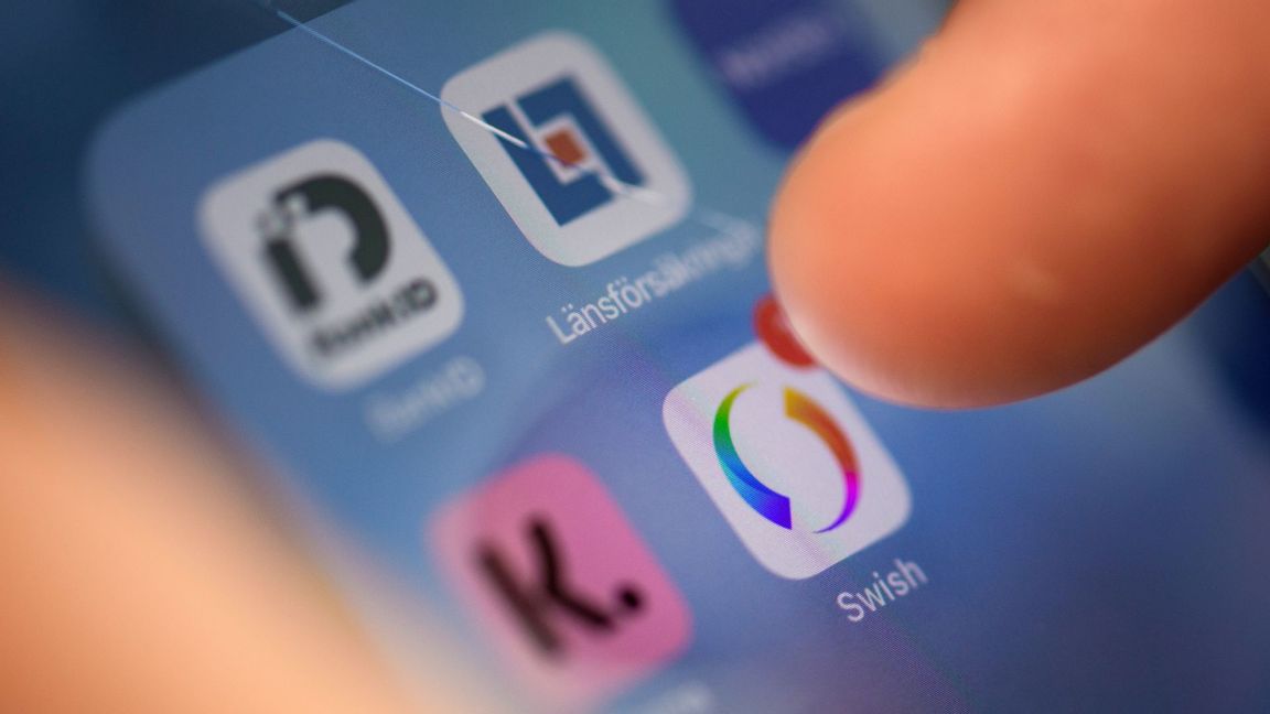  Swish app. Foto: Oscar Olsson/ TT