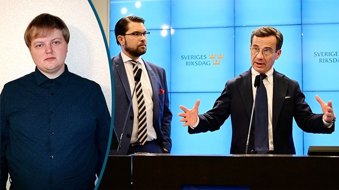 Åkesson och Kristersson – kanske inte de såtaste av vänner? Foto: Jonas Ekströmer/TT