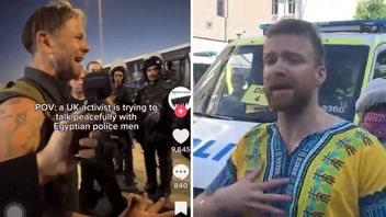 Flashback. Den virala videon från Egypten har likheter med en aktivist under BLM-demonstrationerna i Sverige 2020. Foto: X