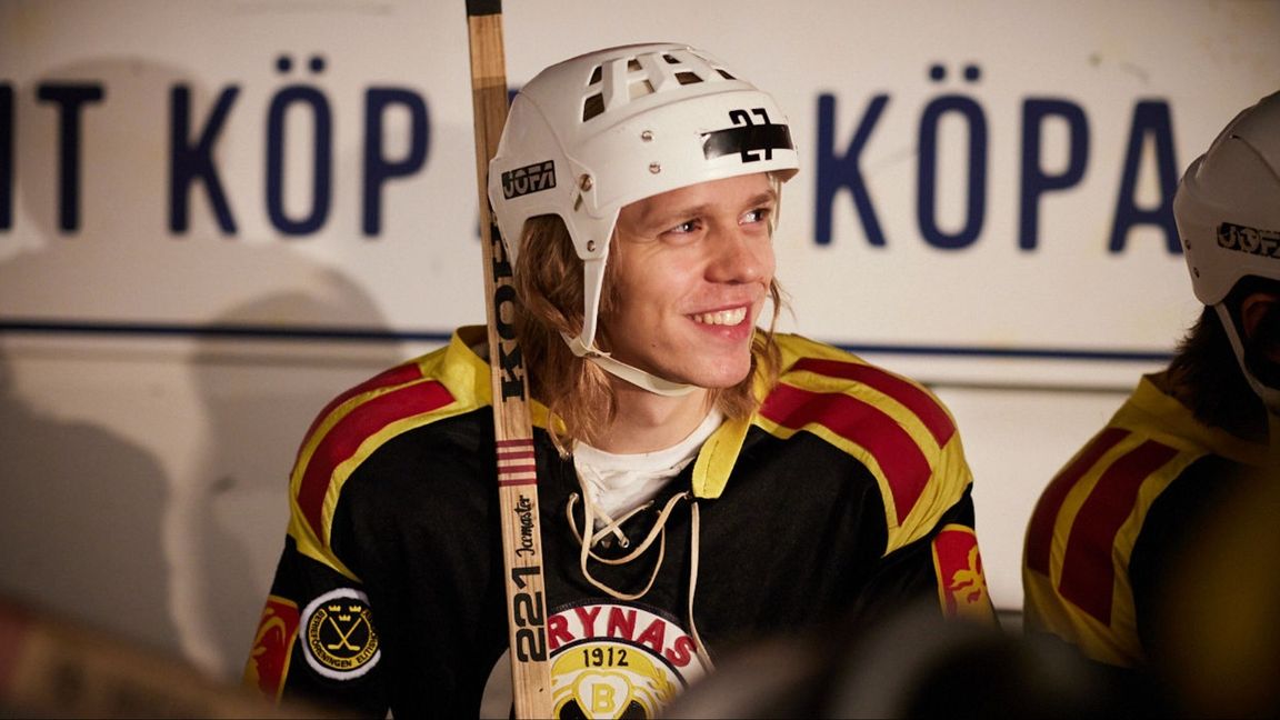 Valter Skarsgård som Börje Salming i tv-serien Börje. Foto: Jenny Unnegård/Pressbild Viaplay