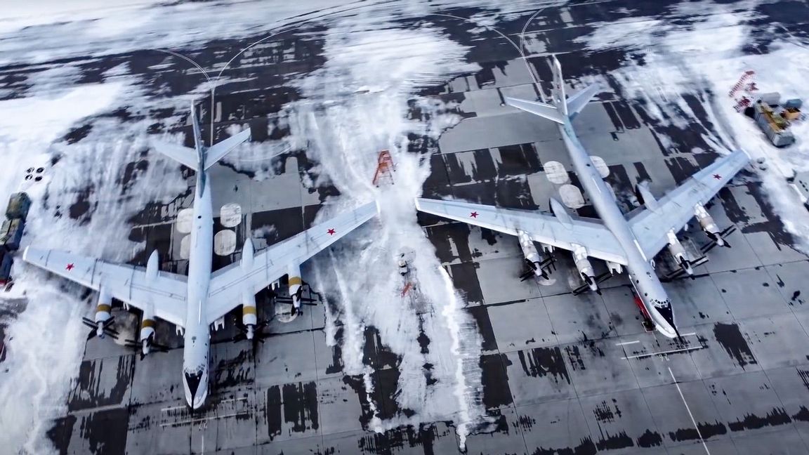 Den ryska flygbasen Engels. Foto: Russian Defense Ministry Press/AP/TT