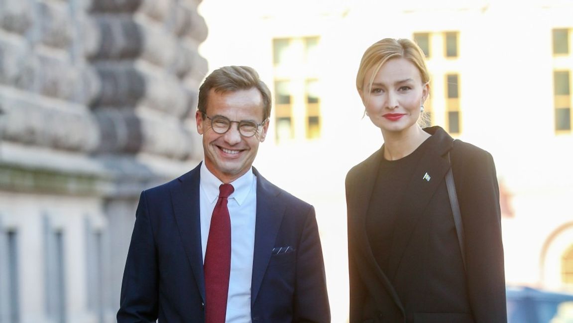 Ulf Kristersson (M) och Ebba Busch (KD). Arkivbild. Foto: Sören Andersson/TT