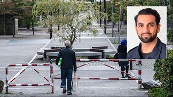 Under två veckors tid får danska poliser genomsöka vem de vill utan brottsmisstanke när de upprättar en visitationszon. Polisen Nadim Ghazale, som även är ledarskribent, tycker inte det är något som bör införas i Sverige. Foto: Johan Nilsson/TT