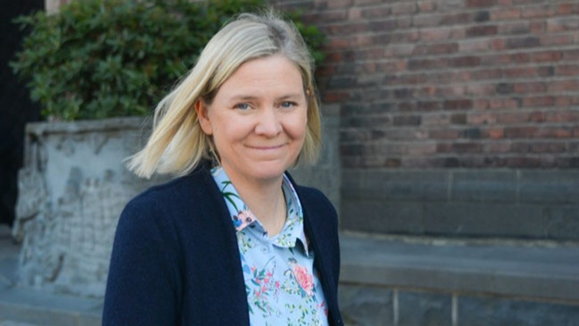 S-ledaren Magdalena Andersson ska rapportera till talmannen under tisdagen. Foto: Frankie Fouganthin, CC BY-SA 4.0.