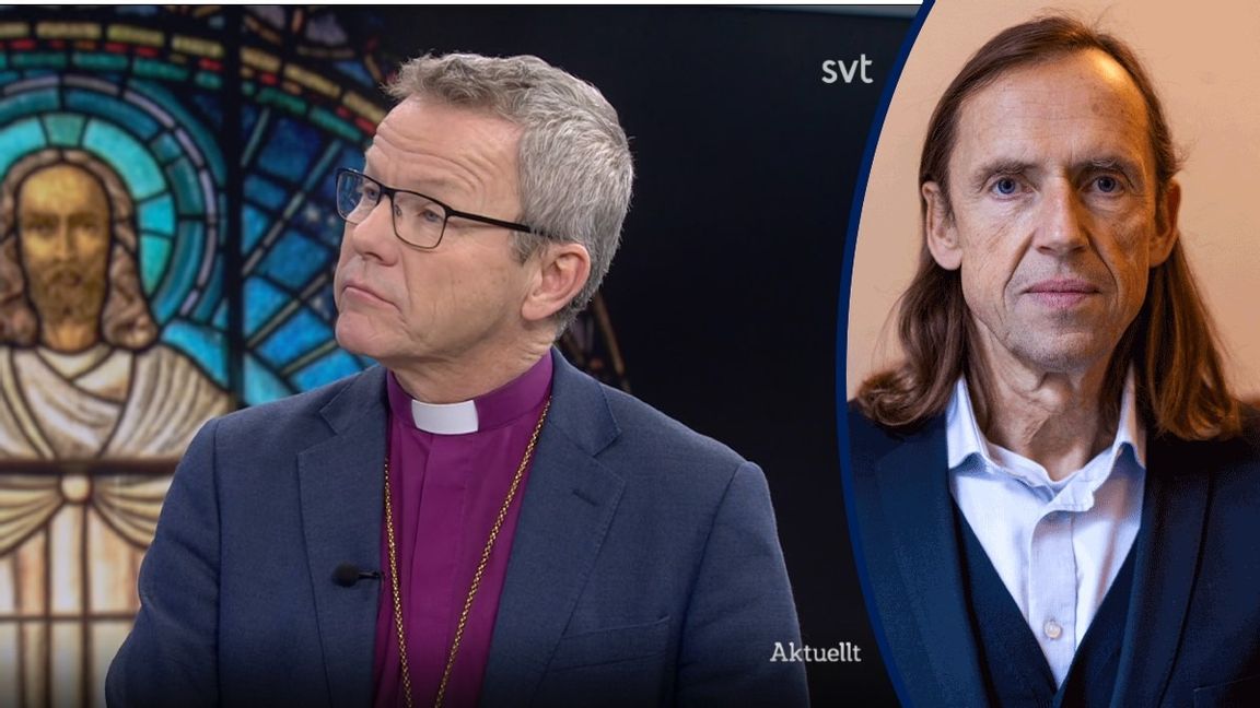 Tidöpartiernas politik finner ingen nåd i Guds ögon, enligt Stockholms biskop Andreas Holmberg. Foto: Skärmbild från SVT.