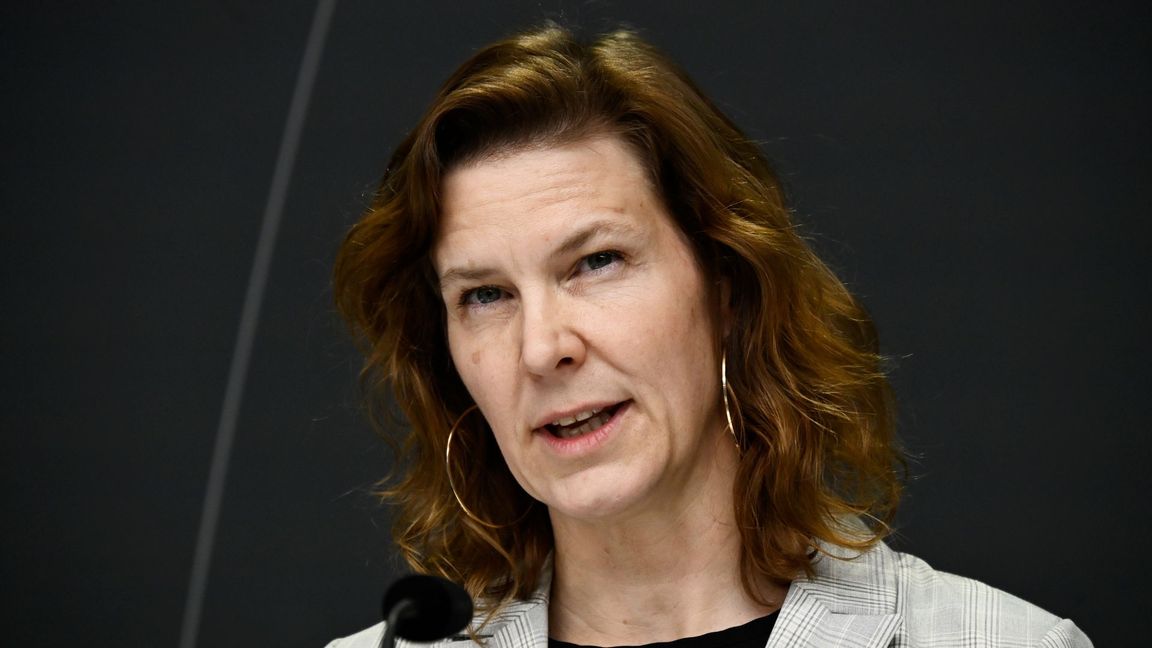 Jämställdhetsminister Nina Larsson (L). Foto: Henrik Montgomery/TT