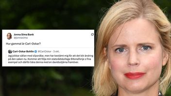 Aftonbladets ledarskribent Jonna Sima Bank kommenterar ett inlägg från civilförsvarsminister Carl-Oskar Bohlin och möter kritik. Foto: Fredrik Sandberg/TT/X