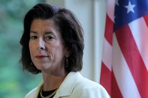 USA:s handelsminister Gina Raimondo. Arkivbild. Jeff Chiu