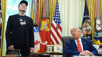 Elon Musk på pressträff i Vita Huset. Bild: AP Photo/Evan Vucci