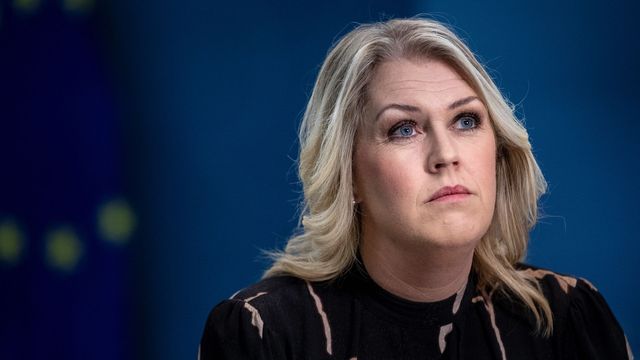 Socialminister Lena Hallengren (S). Foto: Christine Olsson/TT.