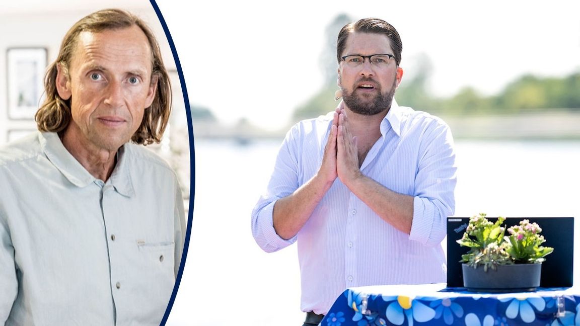 Jimmie Åkesson (SD) sätter maktskifte före prestige. Foto: Johan Nilsson/TT 