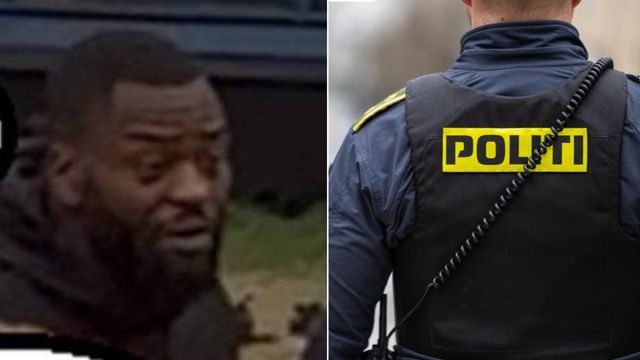 Bilden på den efterlyste mannen släpptes av dansk polis. Foto: oto: Pressbild: Rigspolitiet