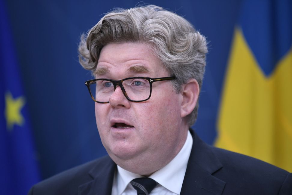 Justitieminister Gunnar Strömmer (M). Arkivbild. Foto: Axel Narving/TT