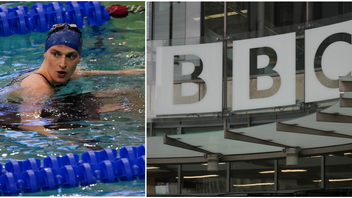 Simmaren Lia Thomas väckte stor debatt efter segern i en universitetstitel i USA. Nu kritiseras BBC för okritisk rapportering om transatleter i sporten. Foto: John Bazemore/Kin Cheung/AP/TT