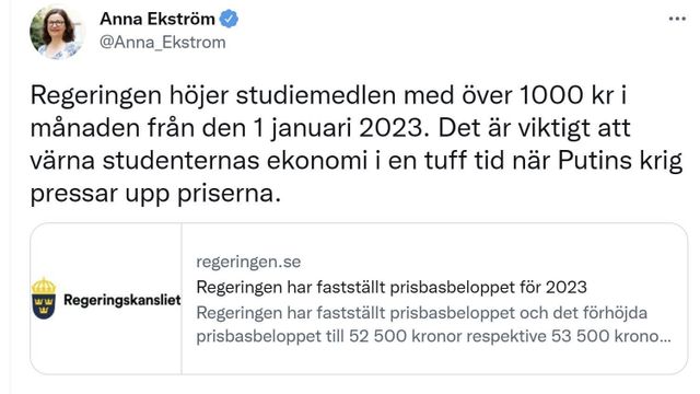 Skolministerns tweet föll inte i god jord utan väckte irritation. Foto: Internet
