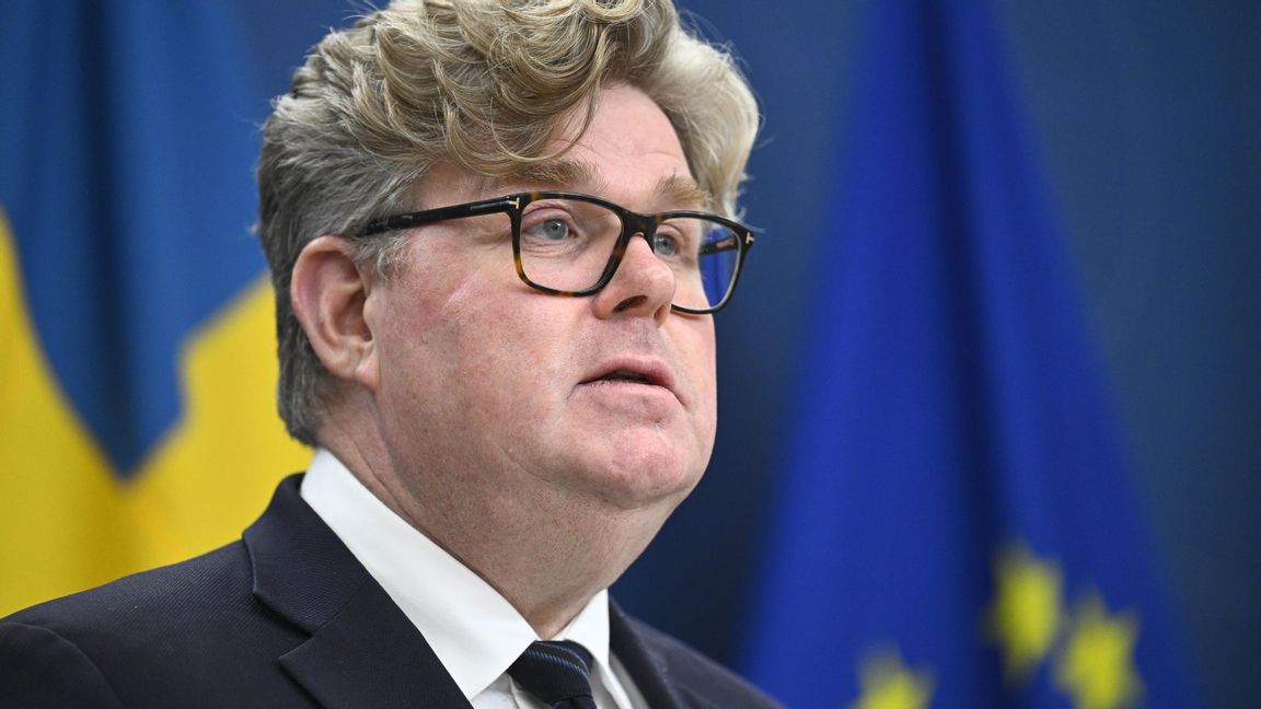 Justitieminister Gunnar Strömmer (M). Foto: Fredrik Sandberg/TT