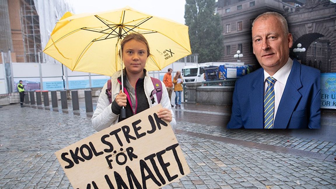 Klimatdiskussionen måste få ett tidsperspektiv, enligt dagens debattör Johnny Hornbrink (SD). Foto: Fredrik Sandberg/TT / Pressbild