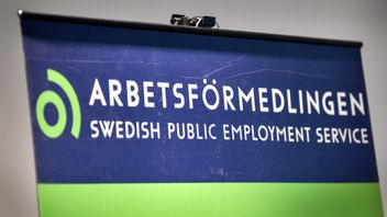 Arbetsförmedlingen förmedlar bland annat jobb till de 479 000 som för närvarande är arbetslösa.  Foto: Anders Wiklund/TT