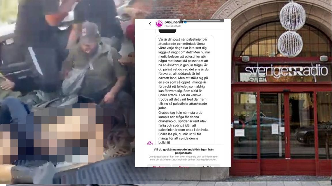 Sveriges Radio P4 Sjuhärads Instagramkonto användes för att kritisera ett Israelvänligt inlägg. Foto: Google Maps/Instagram