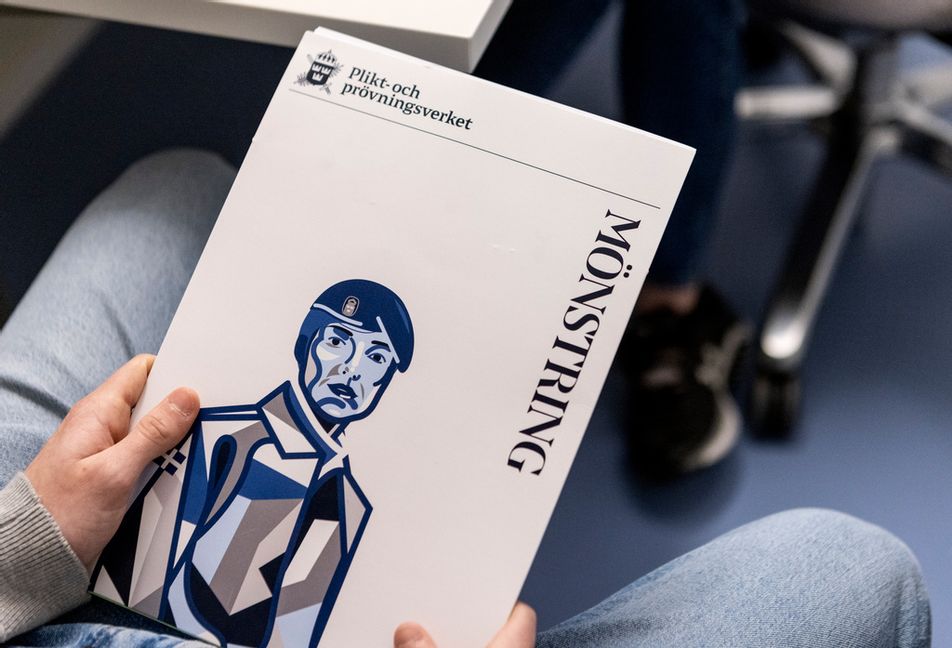 Fler kallas till mönstring och färre uteblir ungdomar uteblir, enligt Plikt- och prövningsverket. Arkivbild. Foto: Christine Olsson/TT