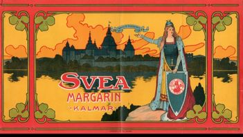 Reklam för Svea Margarin, Kalmar. Foto: Kalmar Länsmuseum
