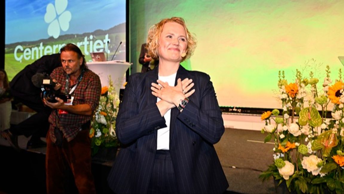 Anna-Karin Hatt (C). Foto: Anders Wiklund/TT.