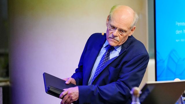 Riksbankens chef Stefan Ingves vid en pressträff med anledning av räntebeskedet. Arkivbild. Foto: Paul Wennerholm/TT