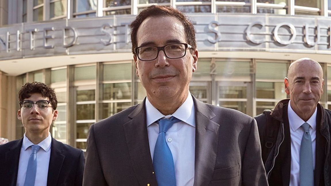 Den tidigare finansministern Steven Mnuchin vill köpa Tiktok. Foto: Andres Kudacki/AP/TT