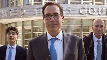 Den tidigare finansministern Steven Mnuchin vill köpa Tiktok. Foto: Andres Kudacki/AP/TT