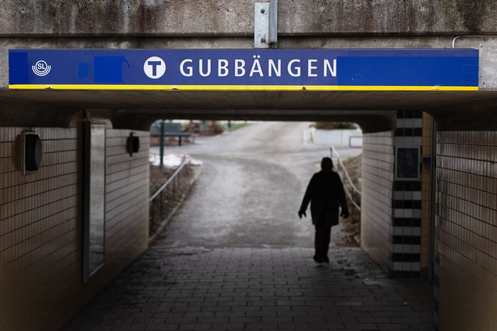 Föremålet som hittades vid tunnelbanan i Stockholmsförorten Gubbängen var ofarligt. Arkivbild. Ali Lorestani/TT