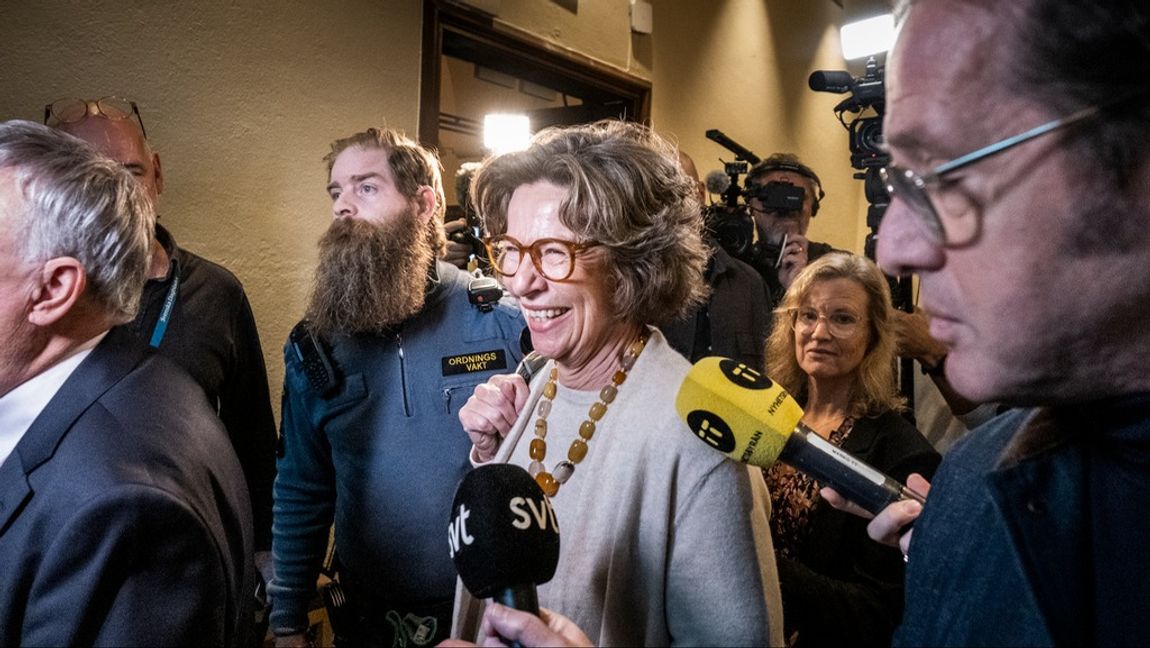 Birgitte Bonnesen, tidigare vd i Swedbank, i samband med att rättegången mot henne startade i oktober 2022. Foto: Magnus Hjalmarson Neideman/SvD/TT 