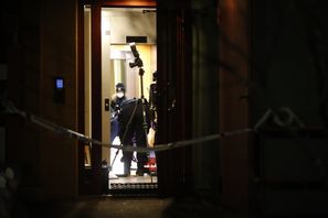 En explosion har skett i ett trapphus i Norsborg i Botkyrka kommun, söder om Stockholm. Caisa Rasmussen/TT