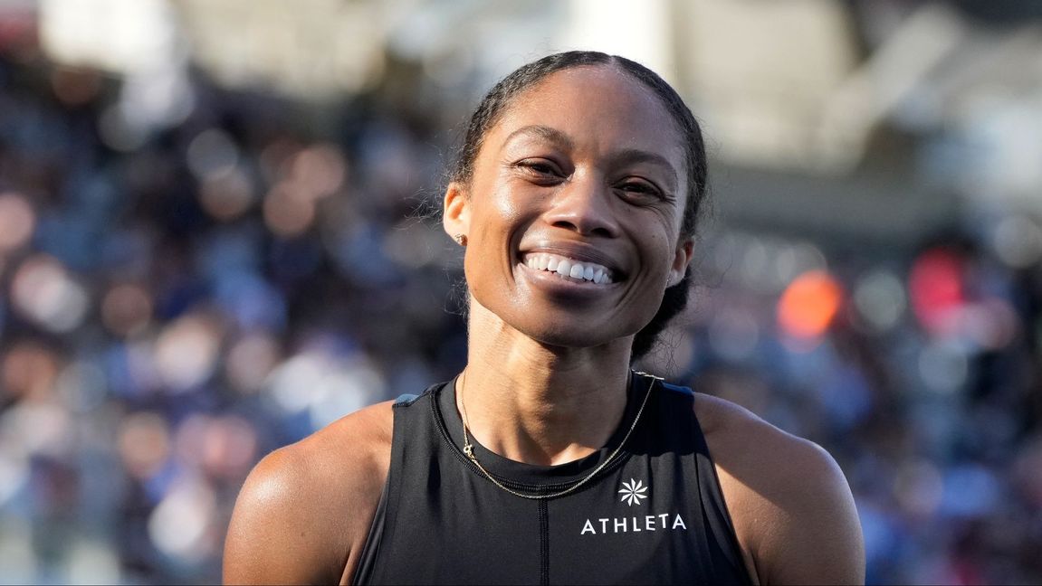 Allyson Felix gör comeback. Foto: Francois Mori/AP/TT