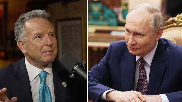 Steve Witkoff berömmer Vladimir Putin i en intervju. Foto: AP/Tucker Carlson