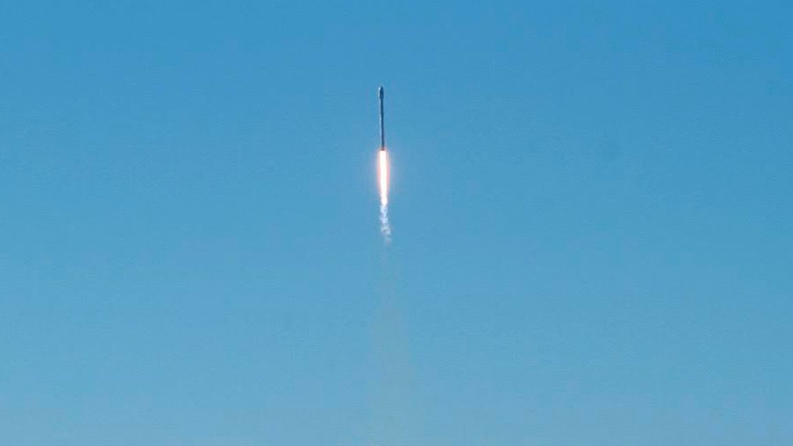 Space X-raket exploderade vid landning. Foto: Matt Hartman/TT. 