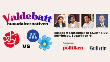 S, M och SD möts i Bulletins valdebatt