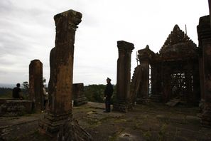 Preah Viheartemplet är ett av flera omstridda områden utefter gränsen mellan Thailand och Kambodja. Arkivbild. Foto: Heng Sinith/AP/TT