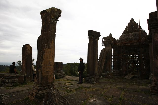 Preah Viheartemplet är ett av flera omstridda områden utefter gränsen mellan Thailand och Kambodja. Arkivbild. Foto: Heng Sinith/AP/TT