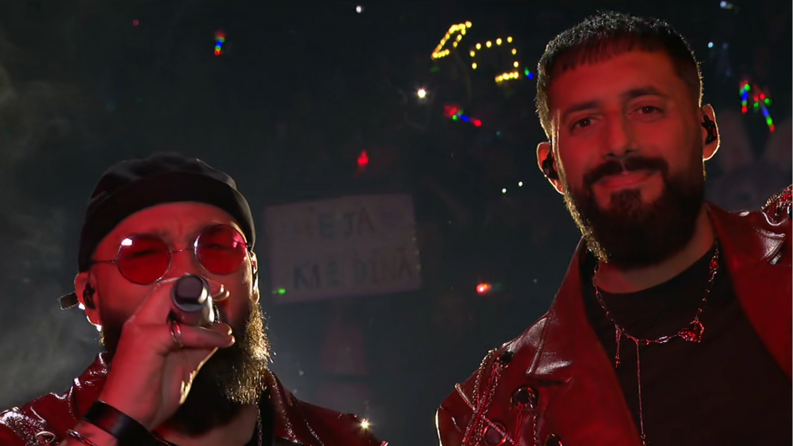 Ali Jammali och Sami Rekik utgör duon Medina. Foto: Skärmdump SVT Play