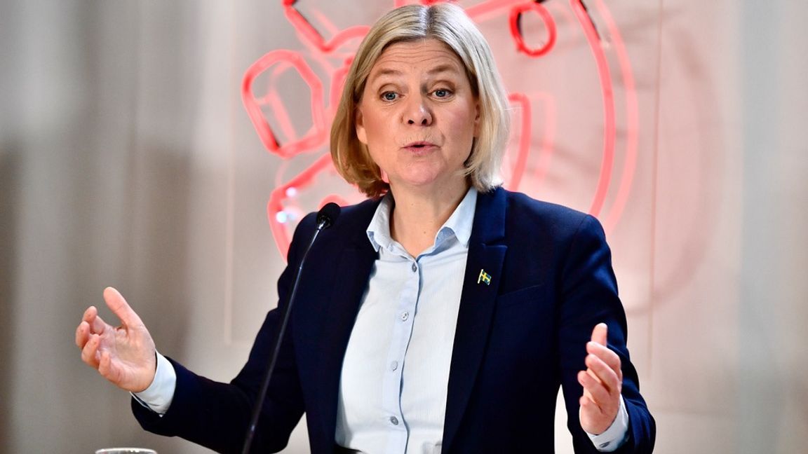 Så här annorlunda ska Socialdemokraterna bli. Nu är det slut på ”mer resurser” i stället ska Socialdemokraterna ”satsa mer”. Foto: Caisa Rasmussen/TT